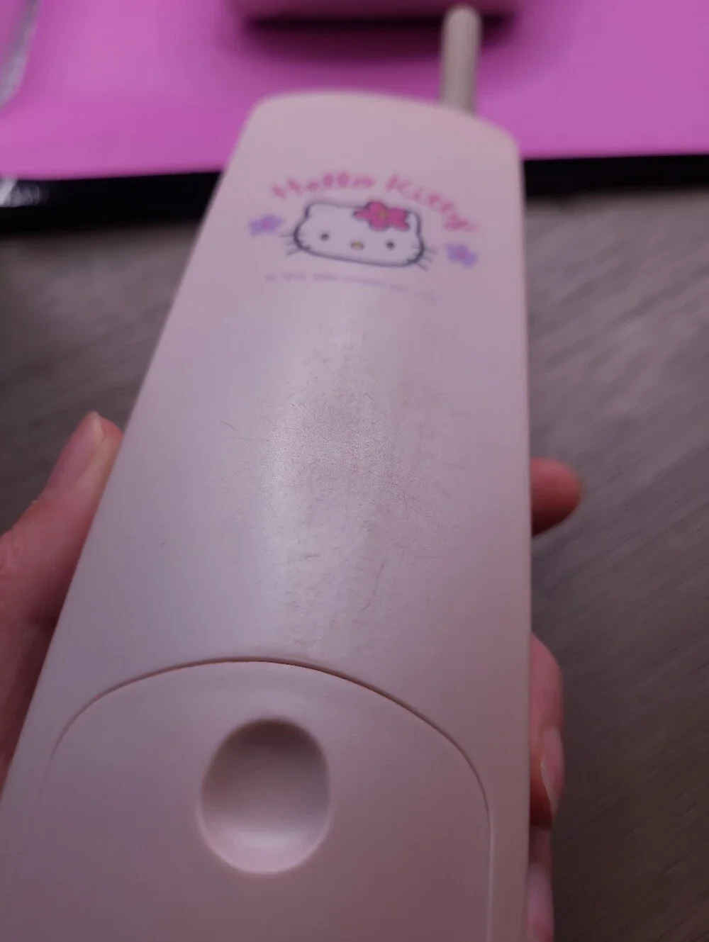 Vintage Hello Kitty Landline Cordless Phone Pink Caller ID GE 1999 Read Descript